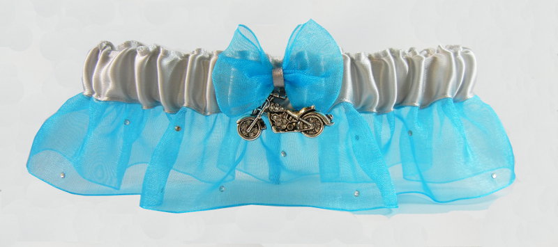 Garter with Motorcycle Charm